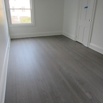 PORT WASHINGTON REFINISH: CUSTOM GREY STAIN & 3 COATS BONA NATURALE EXTRA MATTE