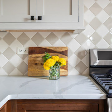 Cottage-Inspired Kitchen, Powder, and Laundry Room
