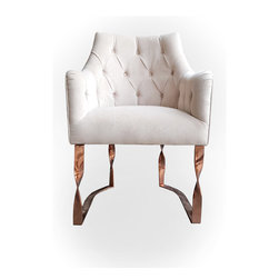 Pissaro Hand-Painted Dining Table - Dining Chairs