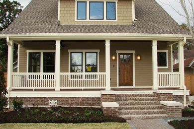 Arts and crafts exterior home photo in Houston