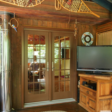 Rustic Porch with New French Doors - Renewal by Andersen Greater Toronto Area