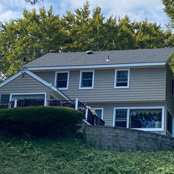 East Setauket Siding - Tuscan Clay Shakes & Window | Alpha Windows & Siding
