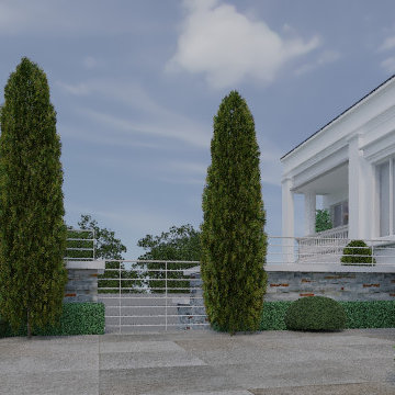 slopy terrain house