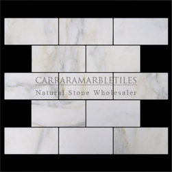 Calacatta Gold Italian Marble 3x6 Subway Tile Honed - Products