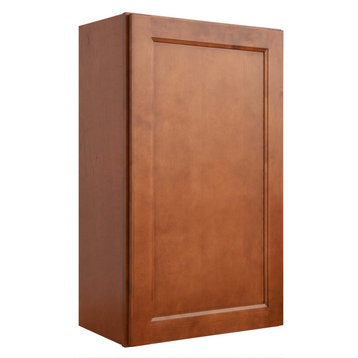 Sunny Wood ESW2136-A Ellisen 21" x 36" Single Door Wall Cabinet - Amber Spice
