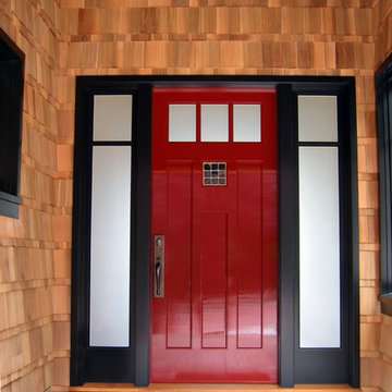 Stunning red front door