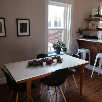 VIEW FROM DINNING AREA TO KITCHEN