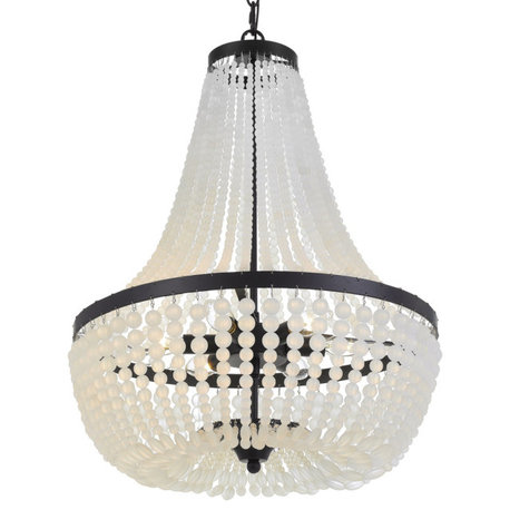 Crystorama Rylee 6 Light Chandelier 608-MK - Matte Black