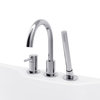 Oxford Deck Mount Faucet With Polished Chrome Finish