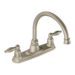 Moen Castleby Stainless two-handle high arc kitchen faucet - Kitchen Faucets