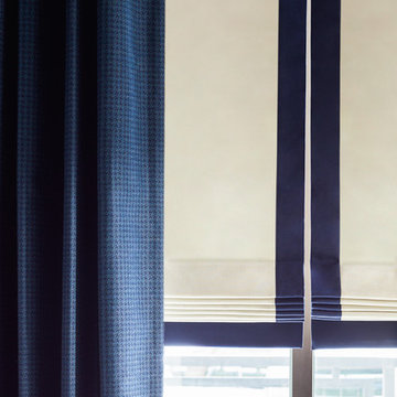 Flat Roman Shades by The Shade Store