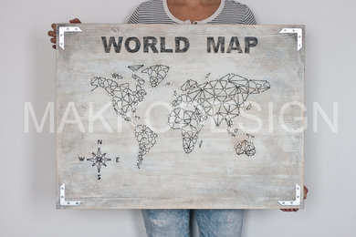 Панно "World map"