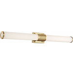 Nuvo Lighting - Nuvo Lighting 62/1603 Caper - 35.63 Inch 39W 1 LED Bath Vanity - Caper; LED Vanity; Brushed Brass with Frosted LensCaper 35.63 Inch 39W Brushed Brass FrosteUL: Suitable for damp locations Energy Star Qualified: n/a ADA Certified: YES  *Number of Lights: Lamp: 1-*Wattage:39w LED Module bulb(s) *Bulb Included:Yes *Bulb Type:LED Module *Finish Type:Brushed Brass