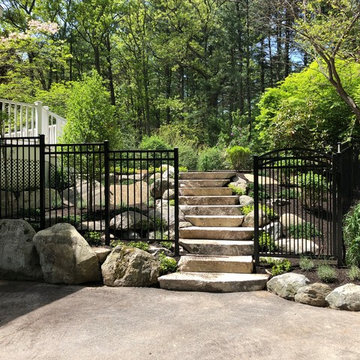 Natural Stone Pool Entrance