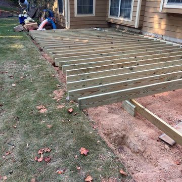 Trex Deck Build, Shed Roof Porch Install, and Door Replacement in Alpharetta, GA