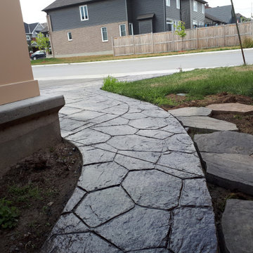 Valley Stamped Concrete Driveway