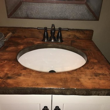 Homeowners Install Bathroom Supplies!