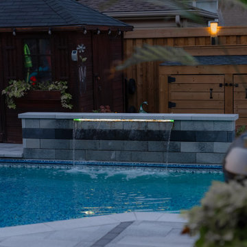 Modern Backyard Pool & Outdoor Living Retreat