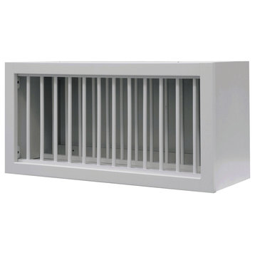 Sunny Wood RLW3015PL-A Riley 30" x 15" Plate Holder Wall Cabinet - White