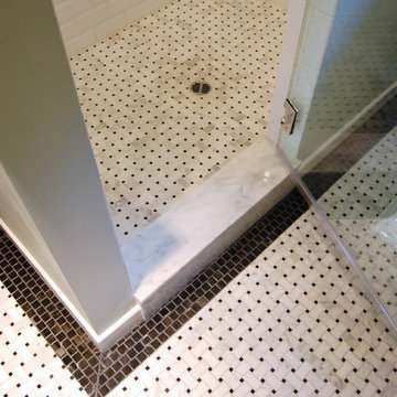 Marble mosaic tile details