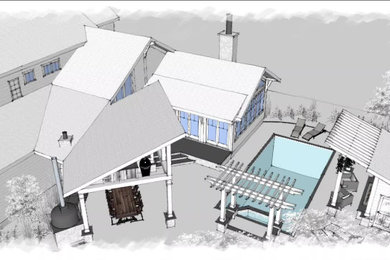 3-D Design animation for a Cary Farmhouse Addition / Renovation
