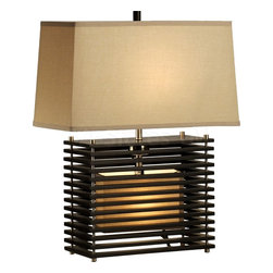 Kimura Reclining Table Lamp in Dark Brown - Table Lamps
