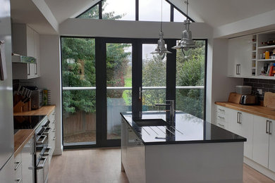 Contemporary kitchen in Berkshire.