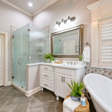 Transitional Master Bathroom Remodel
