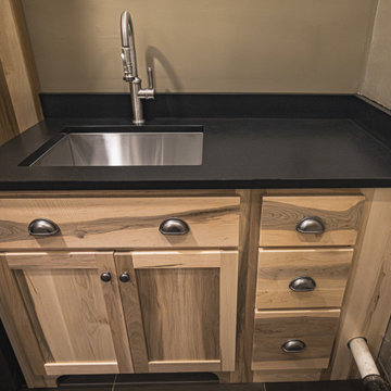 Laundry - Silver Maple custom cabinets