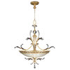 Fine Art Lamps 762740ST Beveled Arcs Gold Leaf Pendant