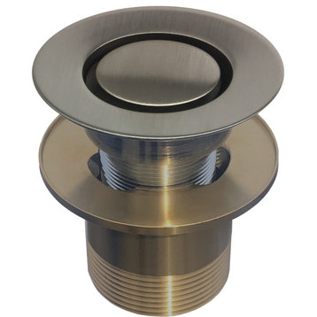 Patented Pop Down® Bathtub Drain, Integral/Contractor Overflow, Brushed Nickel