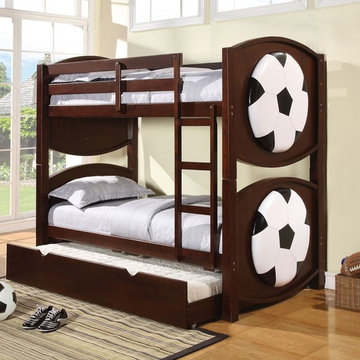 All Star Soccer Twin Bunk Bed with Trundle