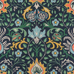 Momeni - Momeni Newport Hand Tufted Casual Area Rug Navy 3'9" X 5'9" - Inspired by the iconic textiles of William Morris, the updated patterns of this decorative area rug offer both classic and contemporary accent pieces with unlimited design potential. From lush botanical designs to Alhambra arabesques, each rug conveys an ageless beauty in shades of yellow, blue, grey and gold. 100% natural wool fibers and hand-tufted construction give each dynamic floorcovering structure and support that holds up beautifully in high-traffic areas of the home.