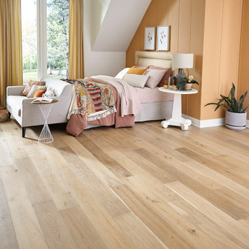 Eclectic, Coastal Bedroom - Cape Neddick Antique, Engineered, White Oak Hardwood