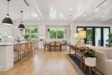 Transitional living room photo in Los Angeles