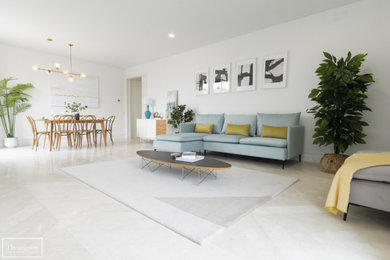 Home Staging en piso piloto con muebles de alquiler en Chamartin en Madrid
