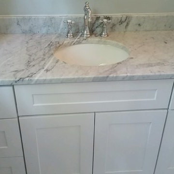 Remodeled master bathroom in Raleigh