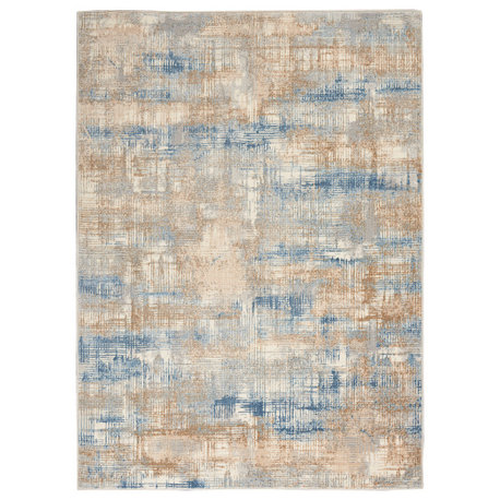 Calvin Klein CK950 Rush 6' x 9' Blue/Beige Modern Indoor Area Rug
