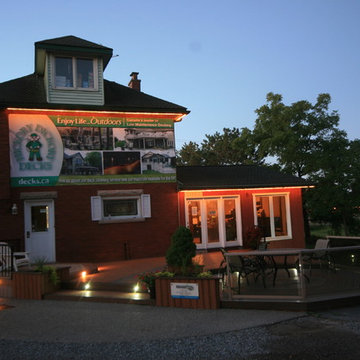 This is the Hamilton Ontario Head Office indoor and outdoor showroom.