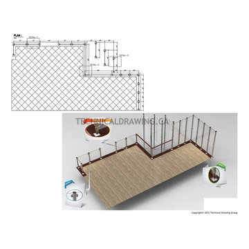Stainless Steel Railing & Staircase Shop Drawings