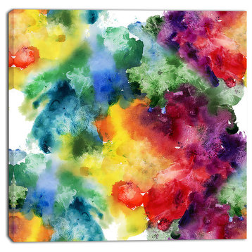 "Abstract Watercolor Texture", Abstract Canvas Artwork, 30"x30"