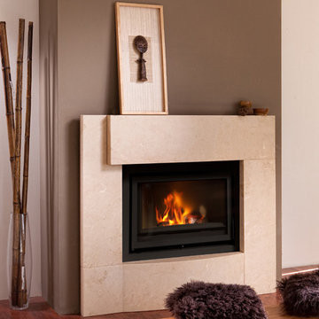Hand Carved Stone fireplace mantels