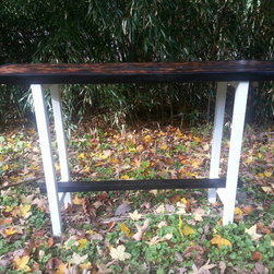 " Roasted Coffee" Console Table Modern Sofa Table Foyer Table Distressed Wood - Console Tables