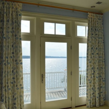 Pinch Pleat Drapery Panels for French Doors - McFeely Window Fashions