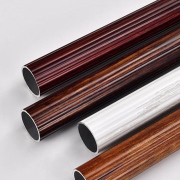 QYT5220 Single Drapery Curtain Rods For Heavy Curtains Timber