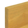 Vidaxl Wall Shelves 2-Piece 23.6"x3.9"x3.9" Solid Wood Teak