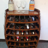 Whole Barrel Wine Rack with Counter Top, Holds up to 36 Bottles