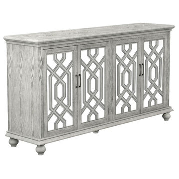 Coaster Melanie 4-door Traditional Wood Accent Cabinet Antique White