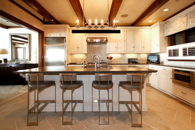Inspiration for a contemporary kitchen remodel in Santa Barbara