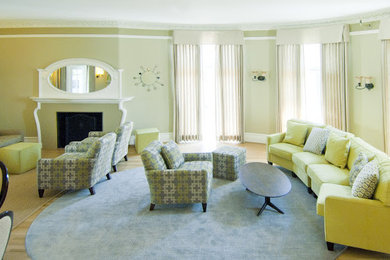 Eclectic living room photo in San Francisco